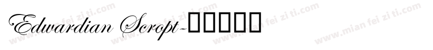 Edwardian Scropt字体转换